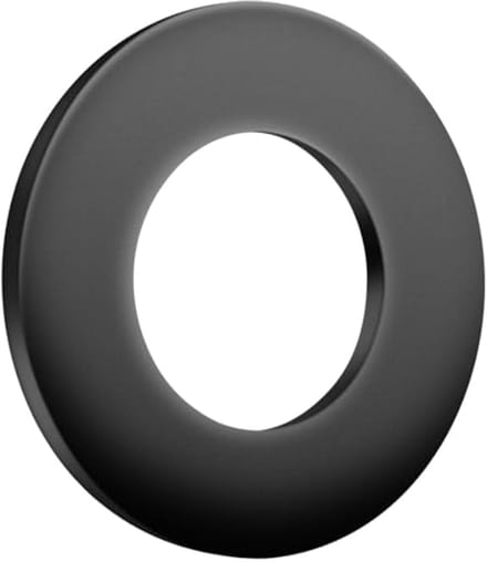Zwarte Platte Sluitringen M40 (72mm) - Robuuste Koolstofstalen Carrosserieringen