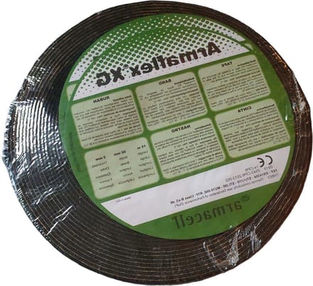 Isolatietape Rol - Flexibele Tape - Leidingen Isoleren - Gesloten Cel Structuur - 15 Meter Lengte - Zwart