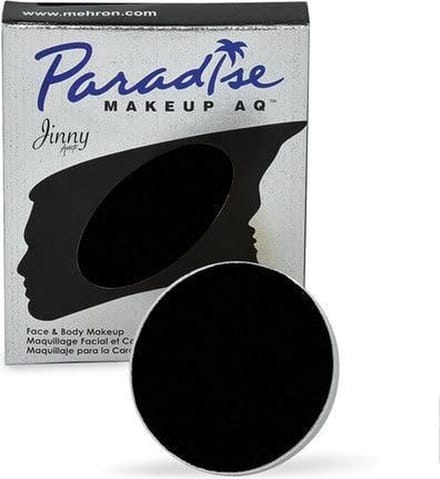 Mehron - Paradise AQ - Schmink op waterbasis - Zwart - 7 gr