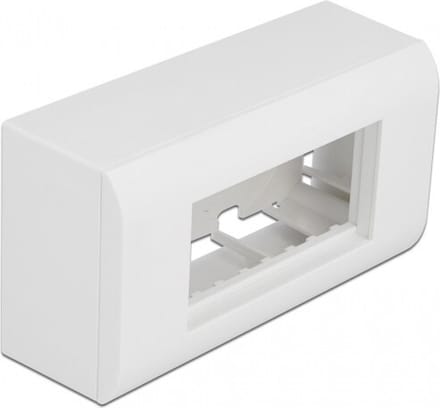 Delock Surface-mounted Housing for Easy 45 Modules 152 x 82 mm, white