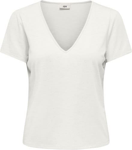 JDY - JDYDORA DODO S/S V-NECK GLITTER TOP JRS - Dames - Blouses