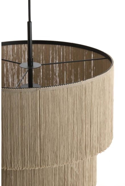 Hanglamp - taupe - MALAIKA - metaal - kroonluchter - E27 - 2990883 - Light & Living