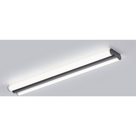 Helestra LED spiegellamp LOOM, lengte 60 cm, zwart, IP44