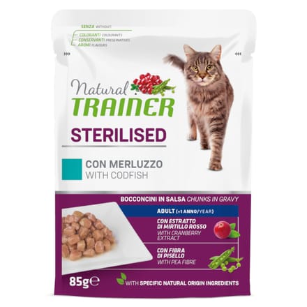 24 x 85 g Natural Trainer Adult Sterilised