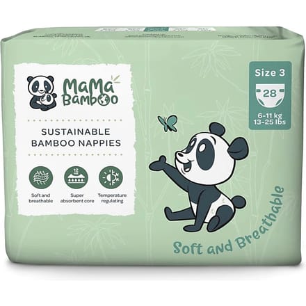 Mama Bamboo Eco Luiers - Medium - Maat 3 28 stuks