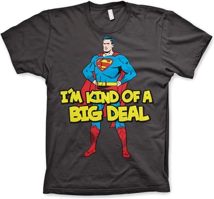 DC Comics Superman Heren Tshirt -M- I'm Kind Of A Big Deal Grijs
