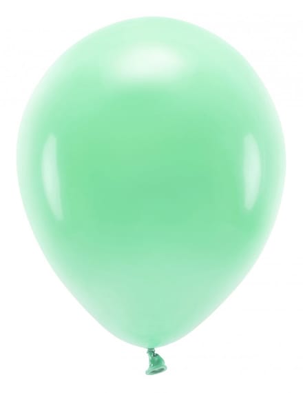 PARTYDECO - 10 mintgroene pastel latex ballonnen 26 cm voor decoratie