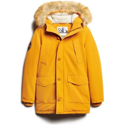 Superdry - Everest parka met capuchon van imitatiebont - Heren - Gewatteerde jassen