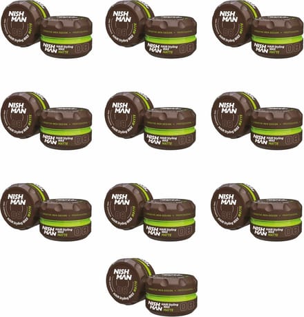 Nishman Haarwax 08 Mat 150 ml 10 stuks - modelcontrole