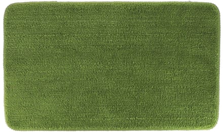 Tendance Badmat Aquarius - microfiber - hoogpolig - olijfgroen - 45 x 75 cm - badkamer - antislip