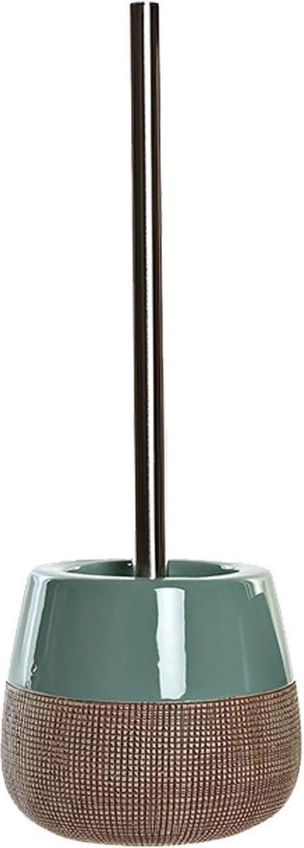Items Toiletborstel met houder - polystone - mintgroen - 36 cm