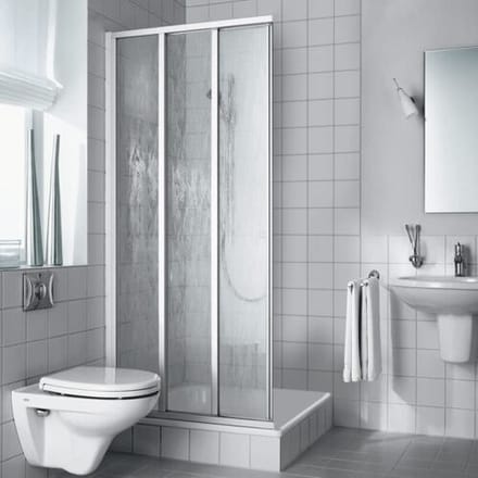 Kermi Nova 2000 corner entry 3-piece 75 x 200 cm, sliding doors half part N2ED30752011K