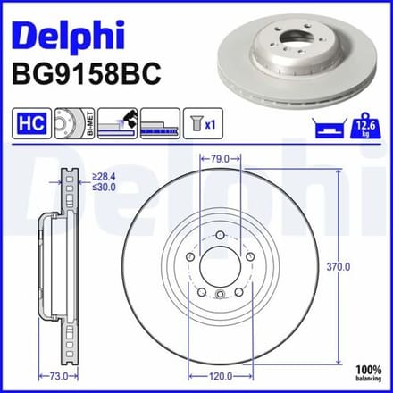 DoppelRemschijf DELPHI BG9158BC