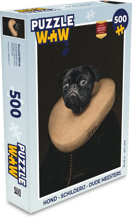 Puzzel Hond - Schilderij - Oude meesters - Legpuzzel - Puzzel 500 stukjes