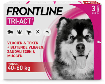 Frontline Frontline Tri-Act Xl - Apotheek - 6 ml 3 pip 40- 60 Kg Xl