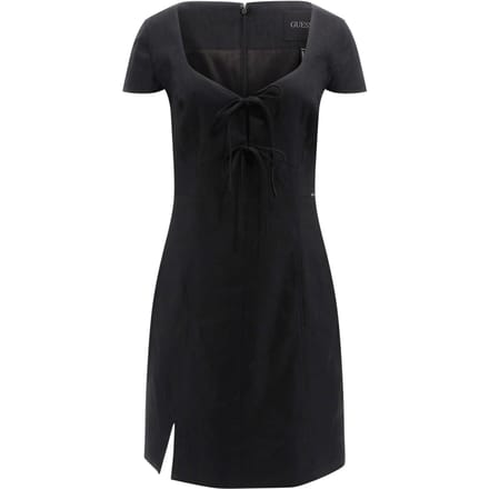 GUESS  Eco Isabeau Bows Mini Dr Jet Black A996 Größe: L | Minikleider Outlet | Damen | Schwarz