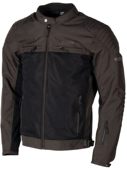 DXR Motorjas - Swizzle Tex - Donkerbruin/Zwart - M
