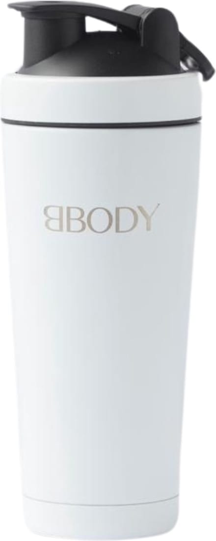 Bbody Protein Shake Fles wit met zwarte dop 750ml