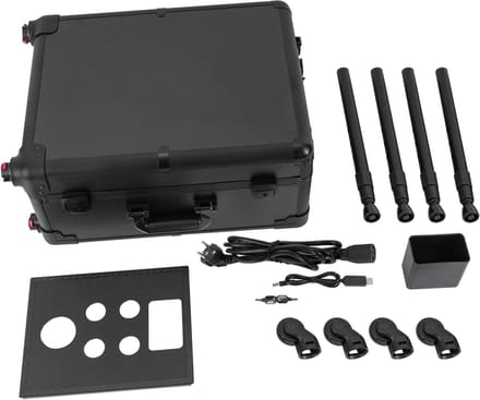 Make-up koffer - Trolley koffer - Professioneel aanbrengen - Ingebouwd LED-licht - 53 cm - Zwart