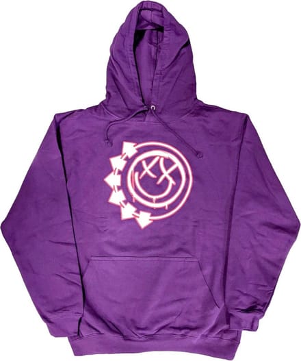 Blink182 - Six Arrow Smile Hoodie/trui - M - Paars