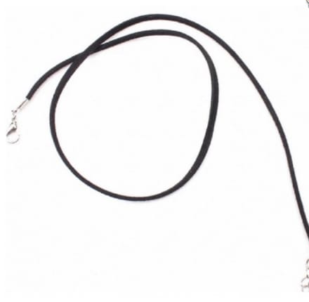 Zwart wikkel enkelkoord - Charme Bijoux