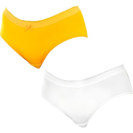 Pack-2 Damesslip van elastische en ademende stof D05DN