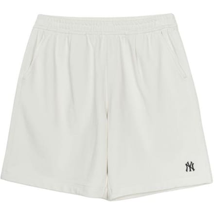 MLB Basique New York Yankees Mode Simple Confortable Ample Polyvalent Cinq Points Short Décontracté Shorts Unisexe Ivoire 3ASPB1253-50IVS S white