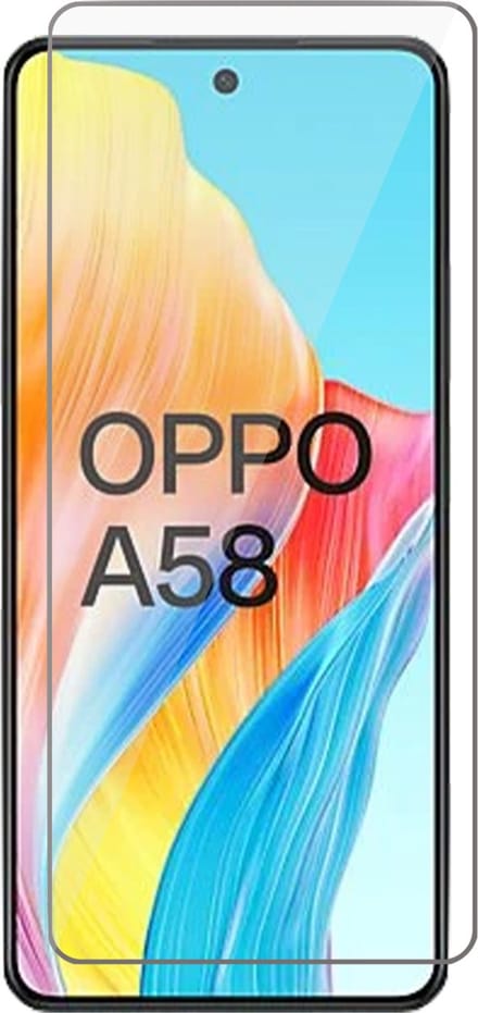 Screenprotector geschikt voor Oppo A58 4G - Glas Screen Protector