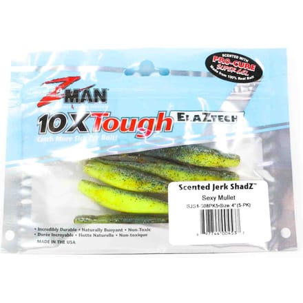 Zman Soft Lure Jerk ShadZ 4 Inch 5/Pack Sexy Mullet (4537)