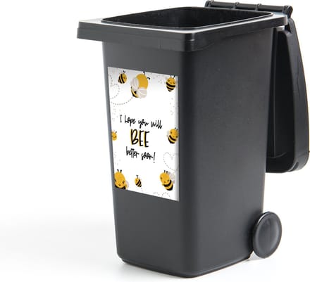 Container sticker Beterschap - Quotes - Dieren - Bee - 40x60 cm - Kliko sticker