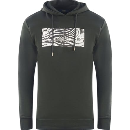 Cavalli Class Zebra Print Logo Zwarte Hoodie
