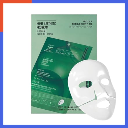 VT Pro Cica Reedle Shot 100 2-Staps Hydrogel Masker(34.5gx4ea) 1box/4ea gray