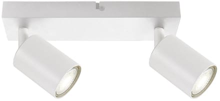 Opbouw Bar Spot Armatuur Wit Siena - 2x GU10 (max 10 watt per spot) - IP20