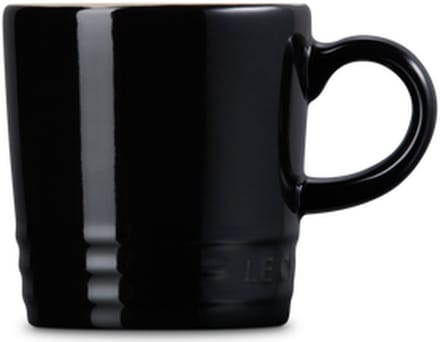 Le Creuset 6 aardewerken espressokopjes Ebbenzwart 0,1l