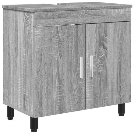 vidaXL - Badkamer - vaniteitsunit - Grijs - Sonoma - 60 - x - 35 - x - 60 - cm