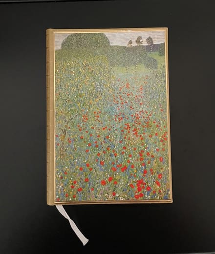 Hardcover Notitieboek 'Klaprozenveld' Gustav Klimt