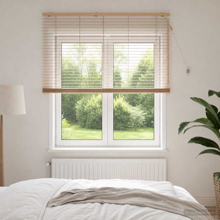 vidaXL - Venetiaanse - jaloezie - Eiken - Look - 140 - x - 160 - cm - 35 - mm
