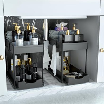 Multifunctionele Wastafelorganizer - 2 Stuks met 2 Verdiepingen voor de Badkamer