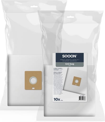 SQOON® Stofzuigerzakken Geschikt voor Uni-Bag Plus - 10 Stuks