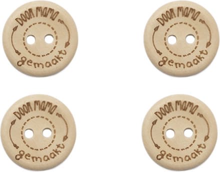 Durable Houten Knopen Door Mama Gemaakt 20mm 4 stuks