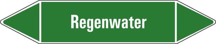 Regenwater leidingmarkering op vel 126 x 26 mm - 5 per vel