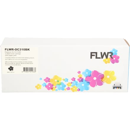 FLWR - Toners / Oki 44469803 / zwart / Geschikt voor Oki