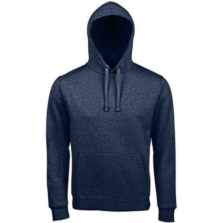 SOLS Heren Spencer Polycotton Hoodie (Denim Heather)