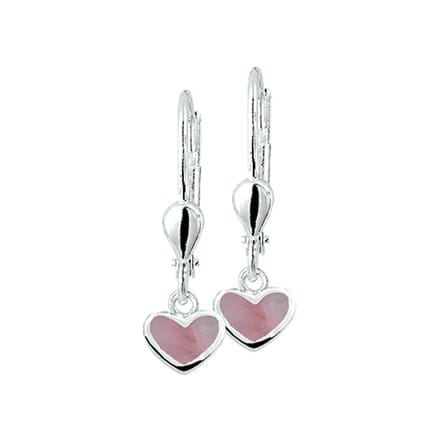 Yep! oorhangers hart brisur haak - Zilver