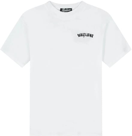 Malelions graffiti t-shirt in de kleur wit.