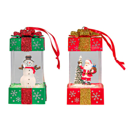 Sneeuwbol giftbox LED 11cm b/o ass