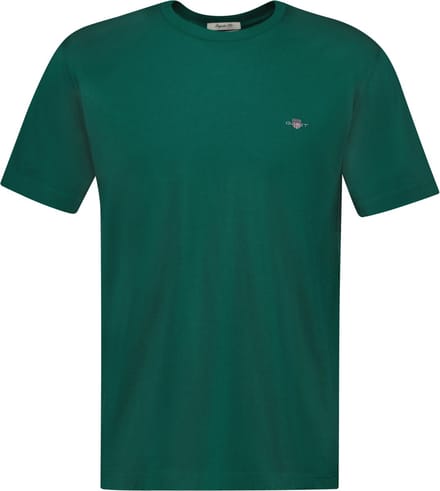 Gant 2003184 Regular Fit T-shirt Met Korte Mouwen Groen XL Man