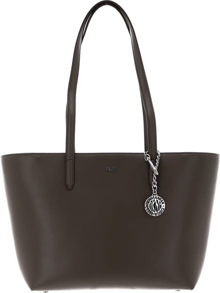 DKNY Leren Shopper Schoudertas Bryant Tote Truffle Lichtbruin