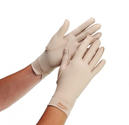 North Coast Edema glove full finger wrist length small left