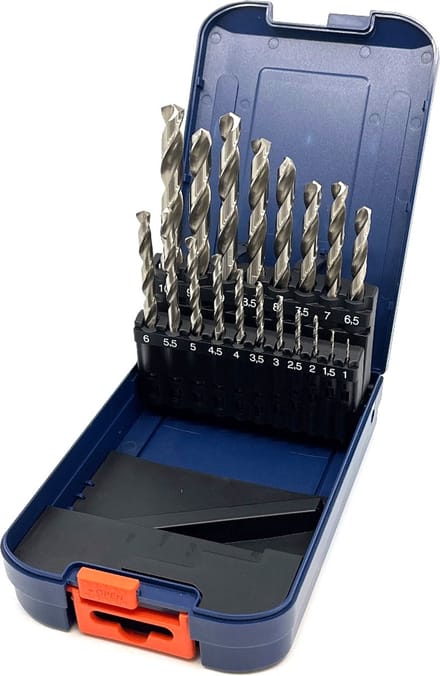 UFAST borenset - 19 delig - Ø 1 tot Ø 10 mm - HSS G - Cassette